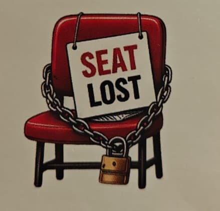Seat lost